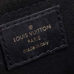 Pre Owned حقيبة لوي فيتون سلسلة نيو ويف جلد أسود PM