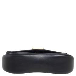 Pre Owned حقيبة لوي فيتون سلسلة نيو ويف جلد أسود PM