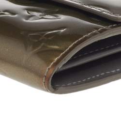 Pre Owned محفظة لوي فيتون سارة جلد فيرنيه مونوغرامي فيرت برونزي