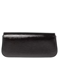 مملوكة مسبقًا Louis Vuitton Black Electric Epi Leather Sobe Clutch