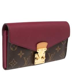 مملوكة مسبقًا Louis Vuitton Fuchsia Leather And Monogram Canvas Pallas Wallet