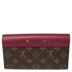 مملوكة مسبقًا Louis Vuitton Fuchsia Leather And Monogram Canvas Pallas Wallet