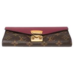 مملوكة مسبقًا Louis Vuitton Fuchsia Leather And Monogram Canvas Pallas Wallet