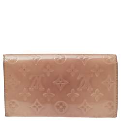 Louis Vuitton Rose Florentine Monogram Vernis Sarah Wallet