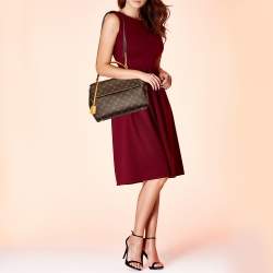 مملوكة مسبقًا حقيبة كلتش لوي فيتون كلوني كانفاس مقوى MM