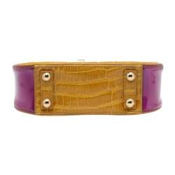 Pre Owned حقيبة لوي فيتون ليندا جلد التمساح مونوغرامي وفينيل متعدد الألوان بدلايات ووشاح