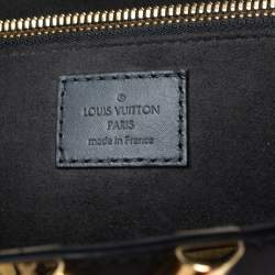Pre Owned Louis Vuitton Black Monogram Embossed Leather Very Bag