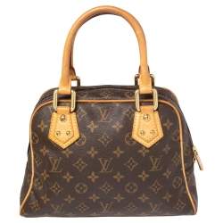Pre Owned Louis Vuitton Monogram Canvas Manhattan PM Bag