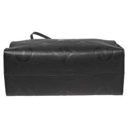 Pre Owned حقيبة لوي فيتون اونتيغو جلد مطبوع مونوغرامي أسود متوسطة