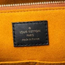 Pre Owned حقيبة لوي فيتون اونتيغو جلد مطبوع مونوغرامي أسود متوسطة