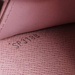 Pre Owned محفظة لوي فيتون تويست جلد إيبي بالرين وردي بسلسلة 