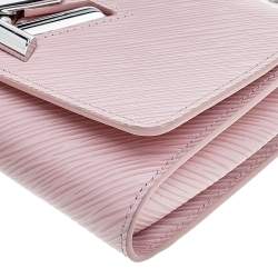 Pre Owned محفظة لوي فيتون تويست جلد إيبي بالرين وردي بسلسلة 