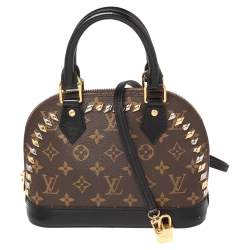 Louis Vuitton Monogram Alma BB - Brown Handle Bags, Handbags