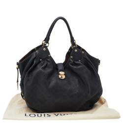 مملوكة مسبقًا Louis Vuitton Black Monogram Mahina Leather Large Hobo