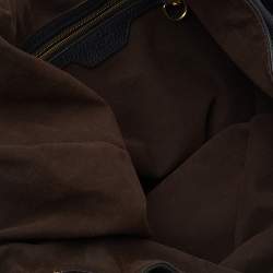 مملوكة مسبقًا Louis Vuitton Black Monogram Mahina Leather Large Hobo