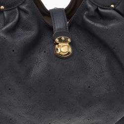 مملوكة مسبقًا Louis Vuitton Black Monogram Mahina Leather Large Hobo
