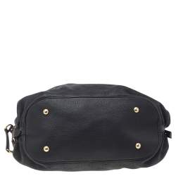 مملوكة مسبقًا Louis Vuitton Black Monogram Mahina Leather Large Hobo