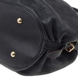 مملوكة مسبقًا Louis Vuitton Black Monogram Mahina Leather Large Hobo