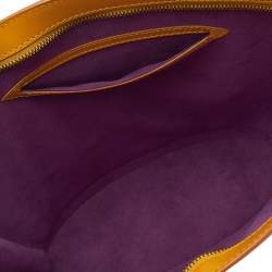 Pre Owned حقيبة لوي فيتون سان جاكوبس جلد إيبي أصفر متوسطة