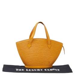 Pre Owned حقيبة لوي فيتون سان جاكوبس جلد إيبي أصفر متوسطة