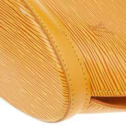 Pre Owned حقيبة لوي فيتون سان جاكوبس جلد إيبي أصفر متوسطة