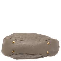 Pre Owned Louis Vuitton Grey Monogram Mahina Leather Solar PM Bag