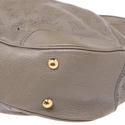 Pre Owned Louis Vuitton Grey Monogram Mahina Leather Solar PM Bag