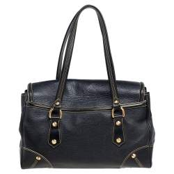 مملوكة مسبقًا Louis Vuitton Black Suhali Leather L'Absolu De Voyage Bag