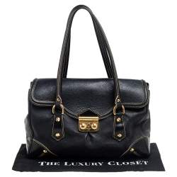 مملوكة مسبقًا Louis Vuitton Black Suhali Leather L'Absolu De Voyage Bag