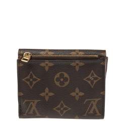 Pre Owned Louis Vuitton Monogram Canvas Anais Compact Trifold Wallet
