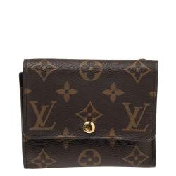 Pre Owned Louis Vuitton Monogram Canvas Anais Compact Trifold Wallet