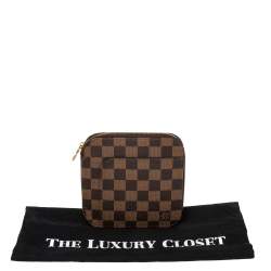 Pre Owned محفظة لوي فيتون سحاب ملتف أولاف أورجانيزر كانفاس دامييه أيبين