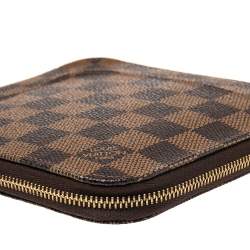 Pre Owned محفظة لوي فيتون سحاب ملتف أولاف أورجانيزر كانفاس دامييه أيبين