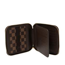 Pre Owned محفظة لوي فيتون سحاب ملتف أولاف أورجانيزر كانفاس دامييه أيبين