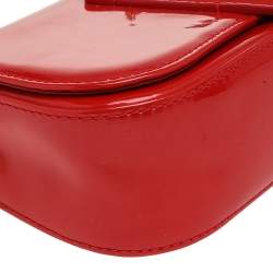 Pre Owned Louis Vuitton Rouge Grenadine Patent Leather Sobe Clutch