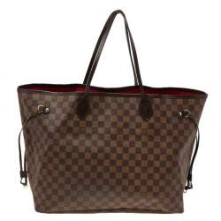 Louis Vuitton Damier Ebene Canvas Neverfull GM Bag