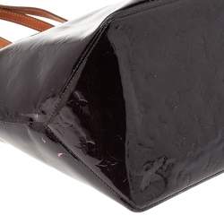 Pre Owned Louis Vuitton Amarante Monogram Vernis Bellevue GM Bag