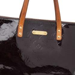 Pre Owned Louis Vuitton Amarante Monogram Vernis Bellevue GM Bag