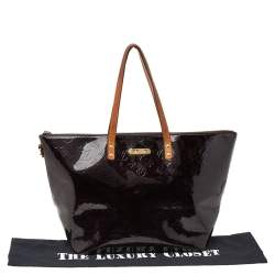 Pre Owned Louis Vuitton Amarante Monogram Vernis Bellevue GM Bag