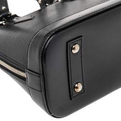 مملوكة مسبقًا حقيبة لوي فيتون ألما بي بي جلد إيبي أسود 