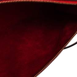 Pre Owned Louis Vuitton Red Epi Leather Pochette Accessoires Bag