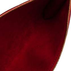 Pre Owned Louis Vuitton Red Epi Leather Pochette Accessoires Bag