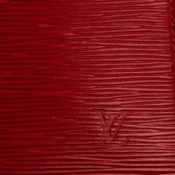 Pre Owned Louis Vuitton Red Epi Leather Pochette Accessoires Bag