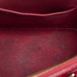 Pre Owned Louis Vuitton Rouge Grenadine Monogram Vernis Alma BB Bag