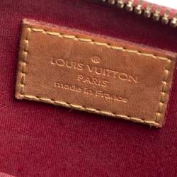 Pre Owned Louis Vuitton Rouge Grenadine Monogram Vernis Alma BB Bag