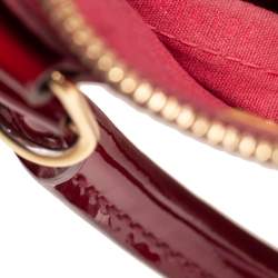 Pre Owned Louis Vuitton Rouge Grenadine Monogram Vernis Alma BB Bag