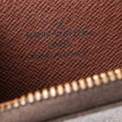 مملوكة مسبقًا محفظة عملات لوي فيتون زيبي كانفاس بني مونوغرامي