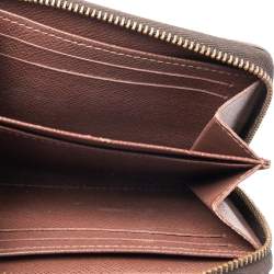 مملوكة مسبقًا محفظة عملات لوي فيتون زيبي كانفاس بني مونوغرامي