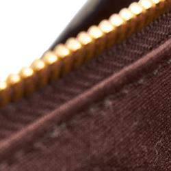 Pre Owned Louis Vuitton Purple Leather Rosewood Shoulder Bag