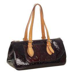 Pre Owned Louis Vuitton Purple Leather Rosewood Shoulder Bag